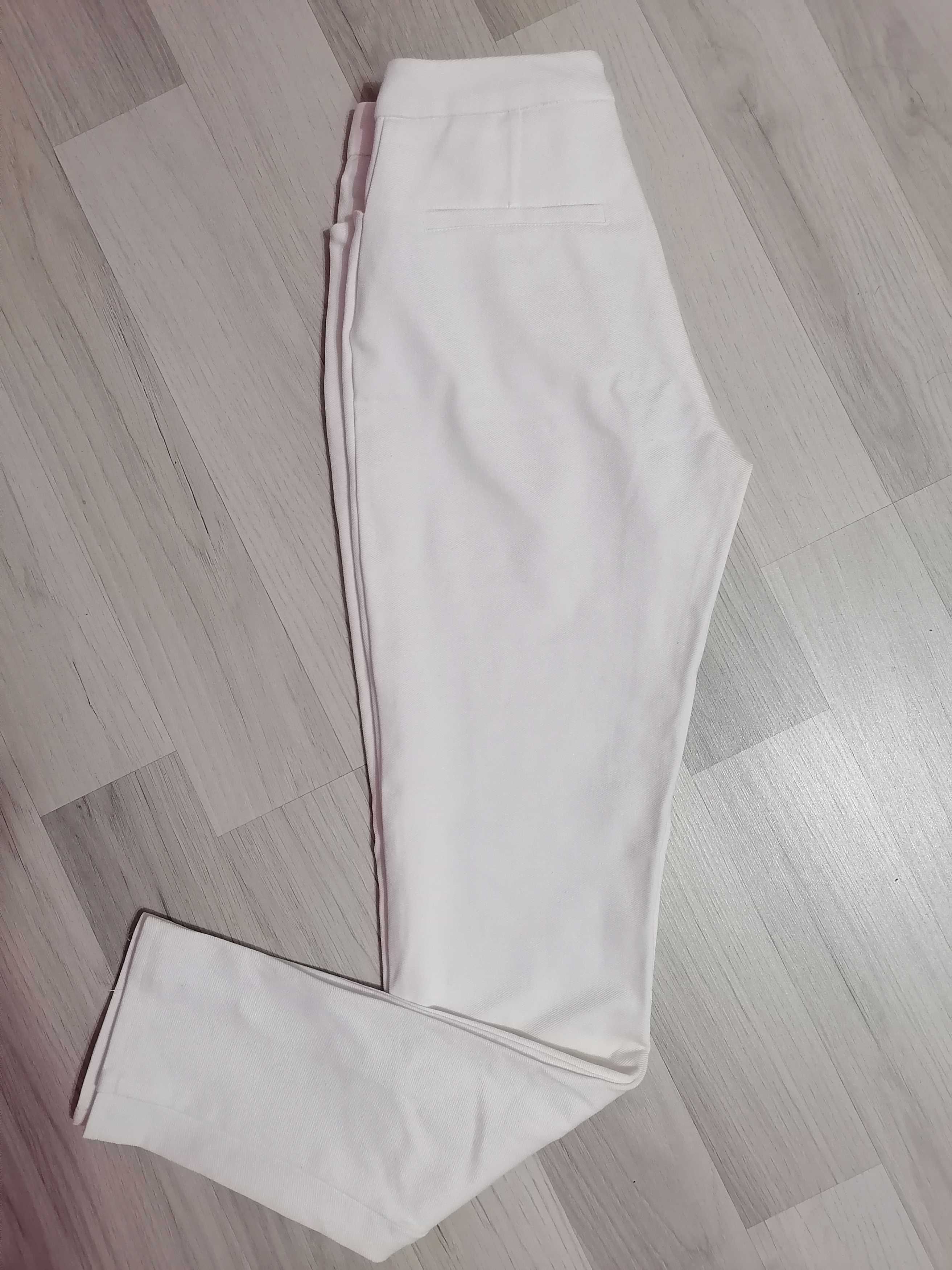 Pantalon elegant alb