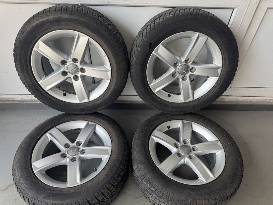 Jante originale Audi R16 A4 A6 Q2 Q3 echipate iarna Dunlop