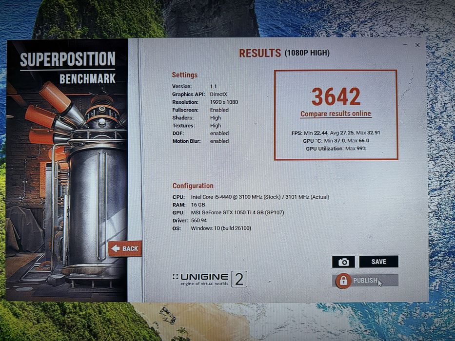 Pc intel i5 4570, 16gb ram, Nvidia GTX 1050ti 4gb, ssd 240gb.