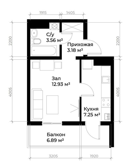 Продаётся однокомнатная квартира 28,9 м в ЖК Ассалом Хаво .
