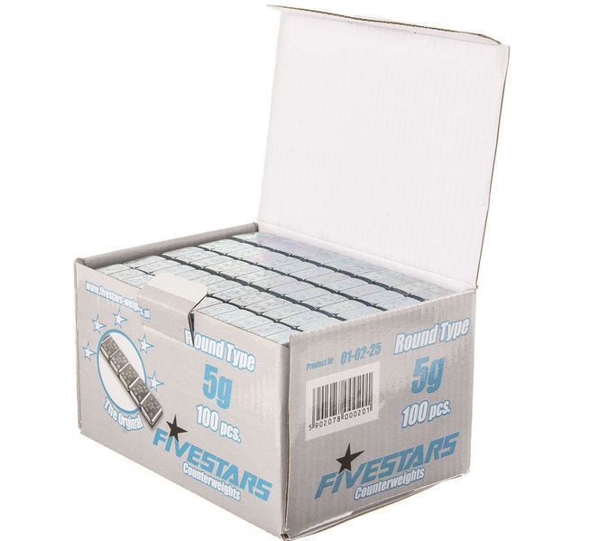 Комплект противотежести 5 гр. 400 ленти, 12 бр. на лента, 25 кг fivest