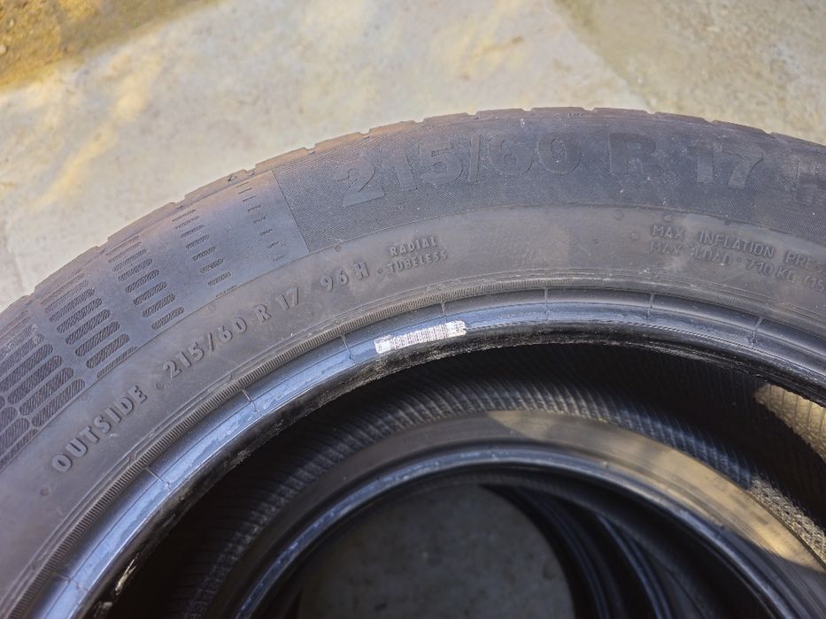 Vând 4x Anvelope Continental ContiEcoContact 5 de Vară