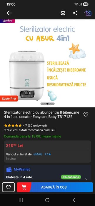 Vand sterilizator