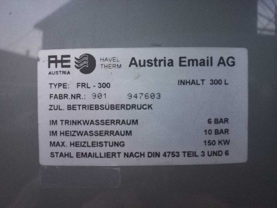 Boiler 300l, Austria Email