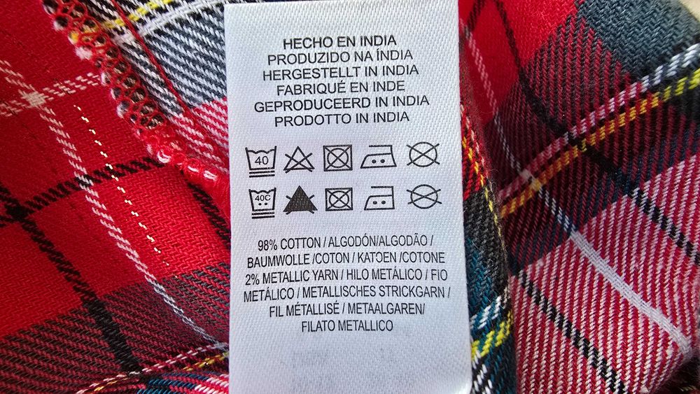 Дамска карирана риза туника размер 38-40