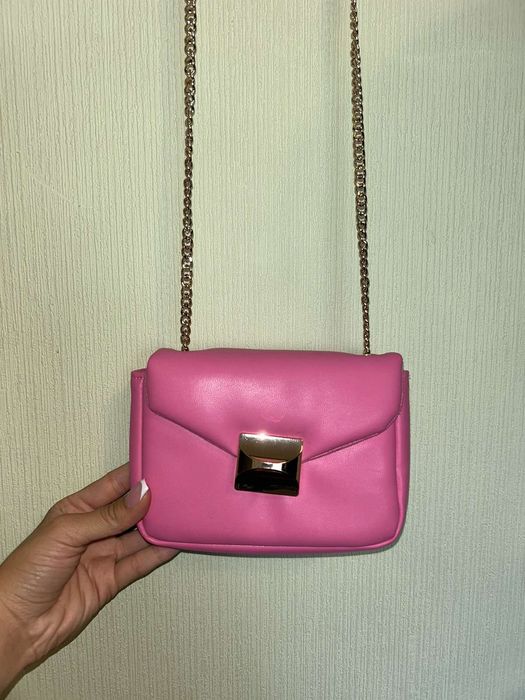 Малка дамска розова чанта