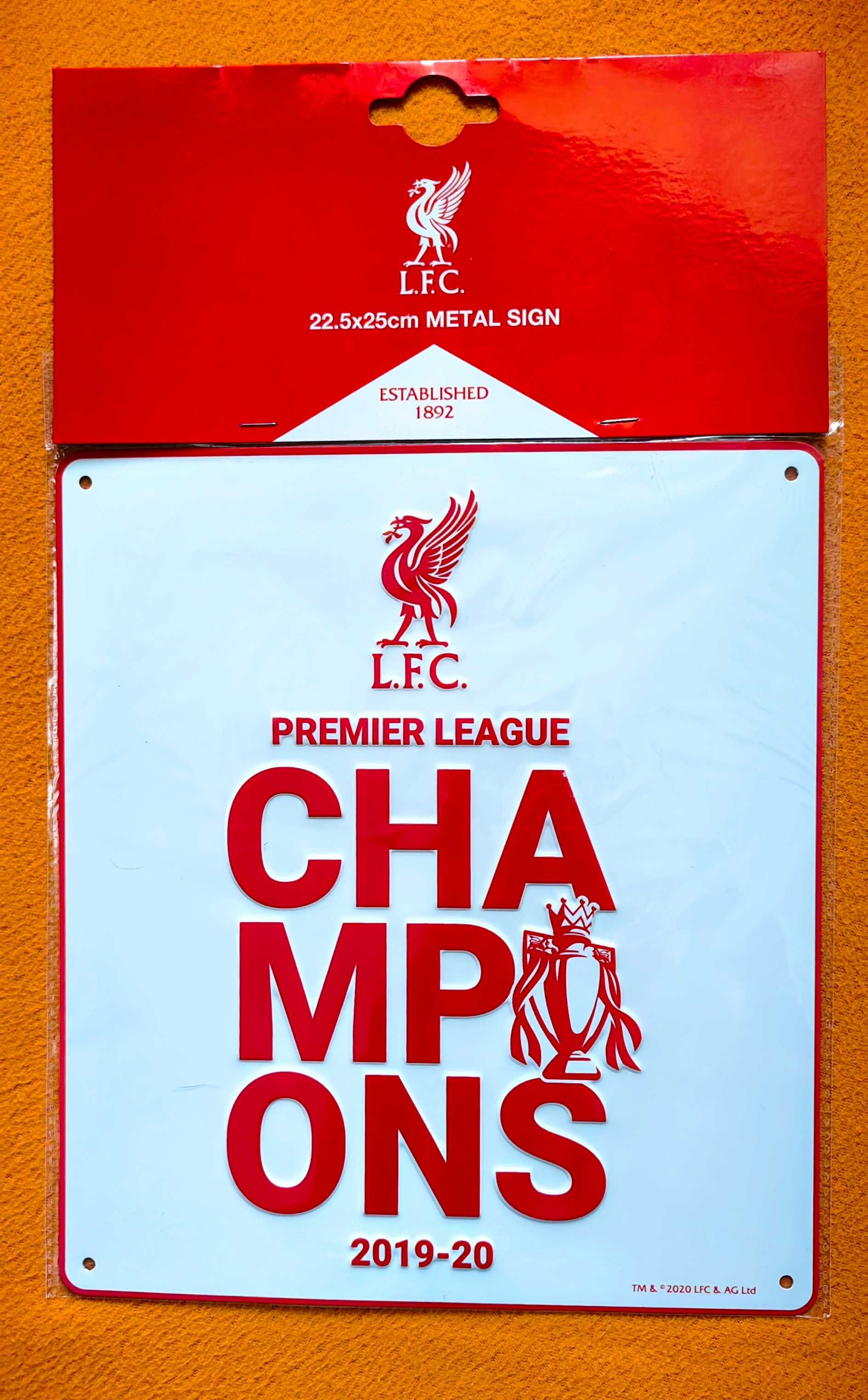 Метална табела Liverpool FC Champions