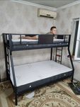 2 Этаж Строгая Кровать/Прочный/до 350кг/3 йил кафолат!/Первый рук
