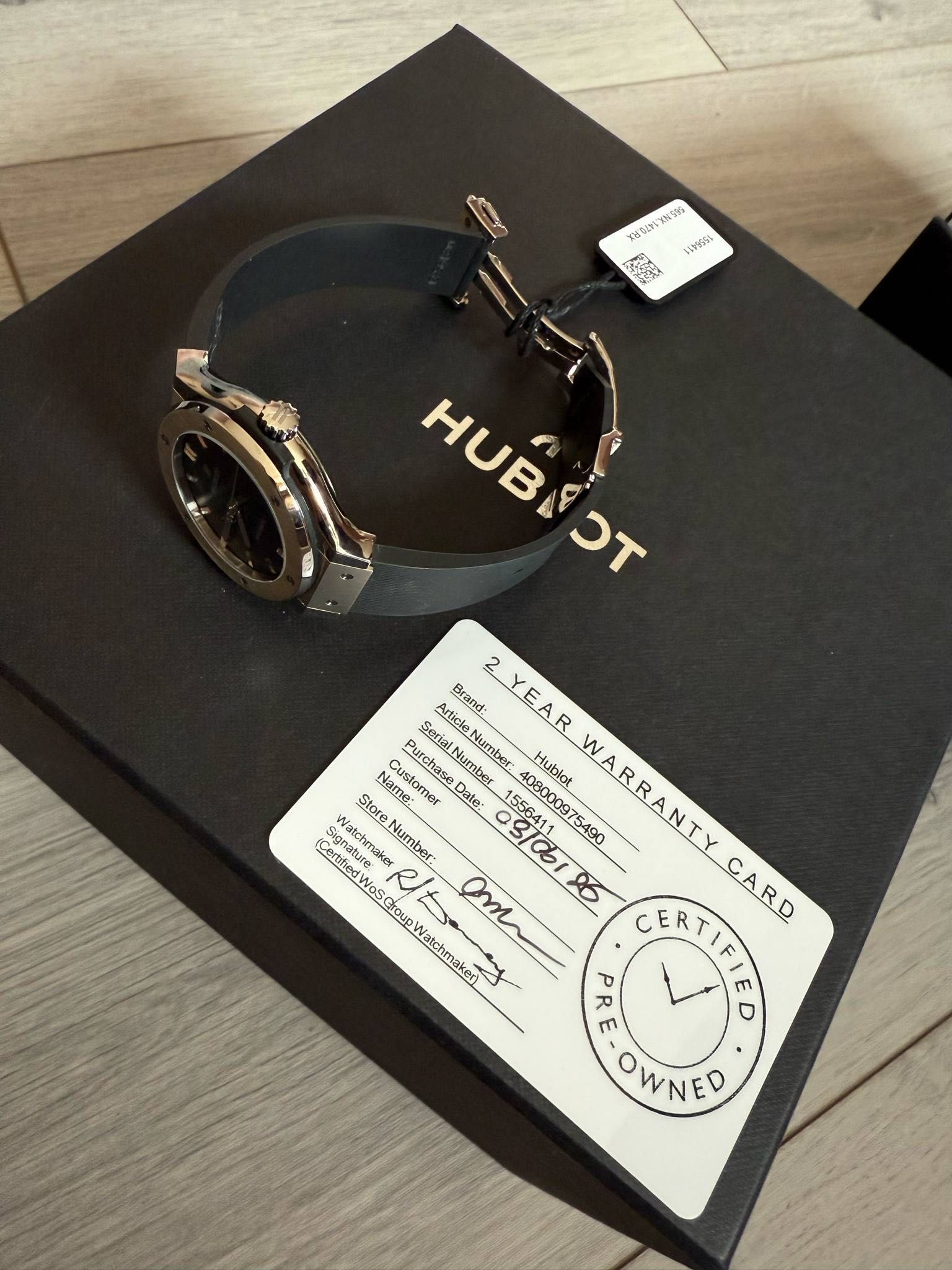 Hublot classic fusion original titanium 38mm mens watch