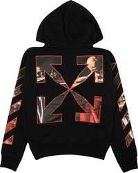 Hanorac / Hoodie Off White Caravaggio Arrows Black Paint Oversize