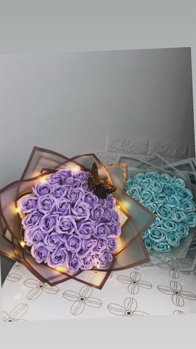 Buchet trandafiri de sapun