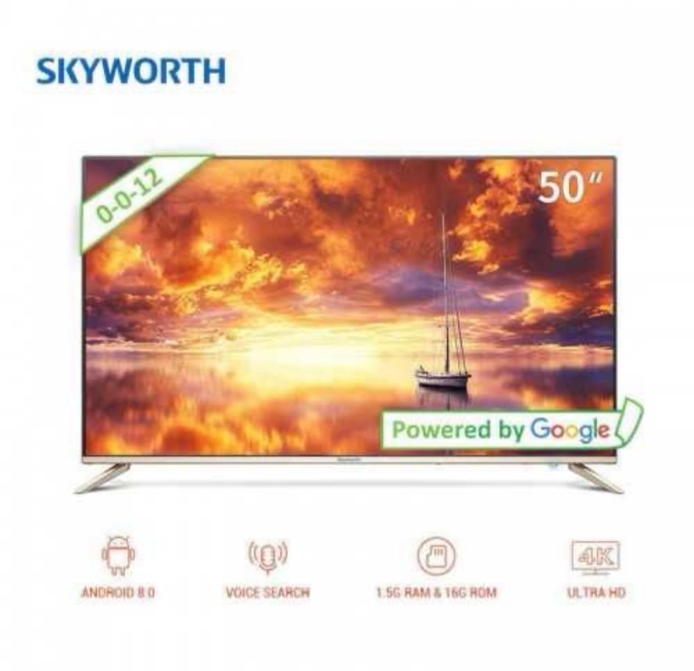 Телевизор SKYWORTH 50”55 Qled 4K Smart Tv доставка бесплатная
