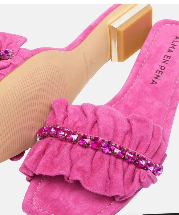 Papuci piele intoarsa Alma en Pena noi marimea 37