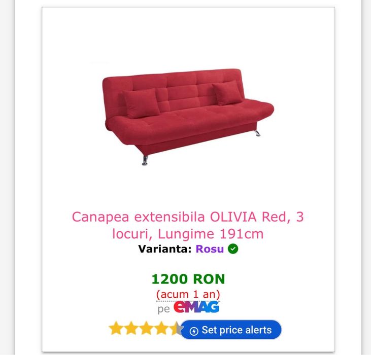 Camapea din catifea extensibila