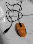 Оранжевая компьютерная мышь Genius DX-150, 1200DPI,  USB.