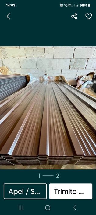 Tabla cutata pentru acoperiș