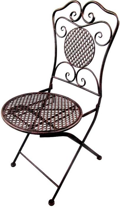 Set mobilier grădină din fier,  scaune pliabile și masă rotundă, -31%