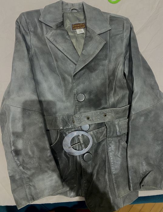 Vand geaca piele dama gri