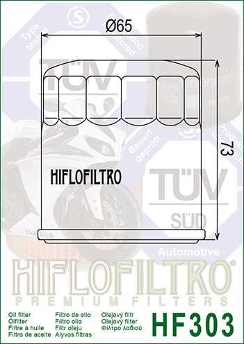 Filtru de ulei HIFLOFILTRO HF303