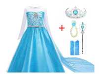 Rochie rochita ELSA Frozen NOUA cu accesorii 3 4 5 6 7 8 9 10 ani