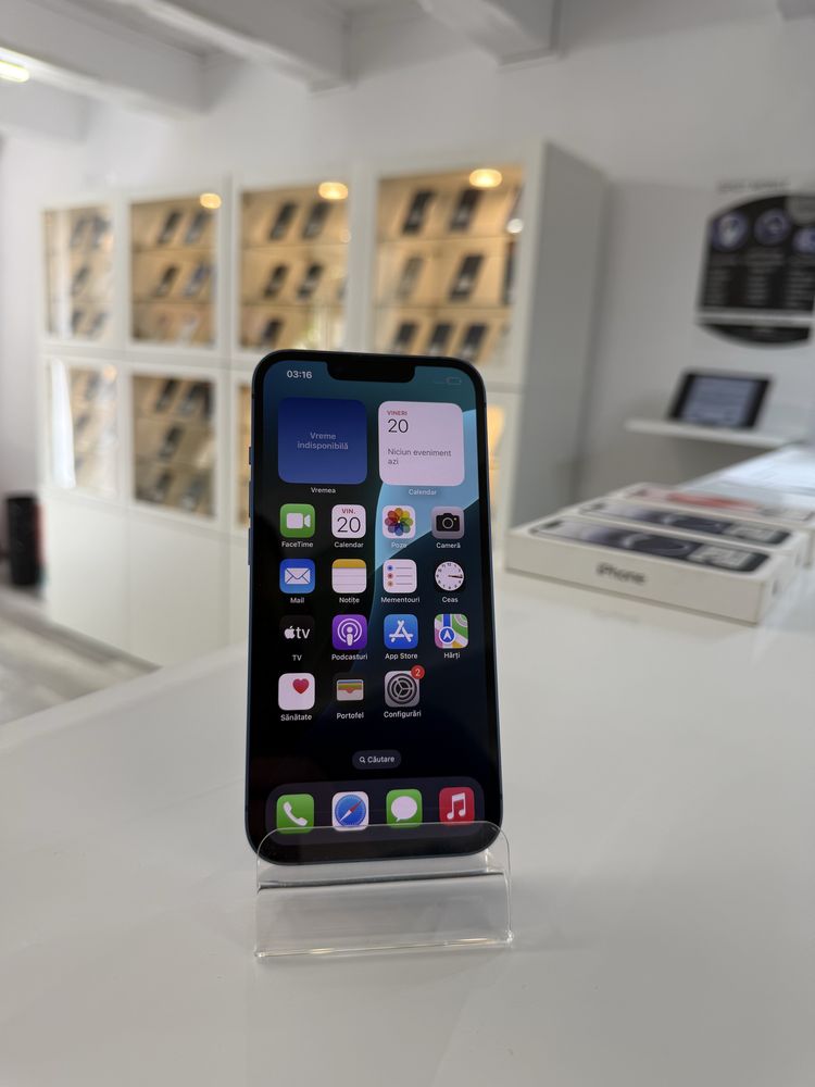  iPhone 13 blue 128 gb ! 100% ! Garantie 12 luni + cadou