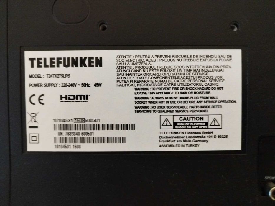 tv philips, tv telefunken, monitor HP