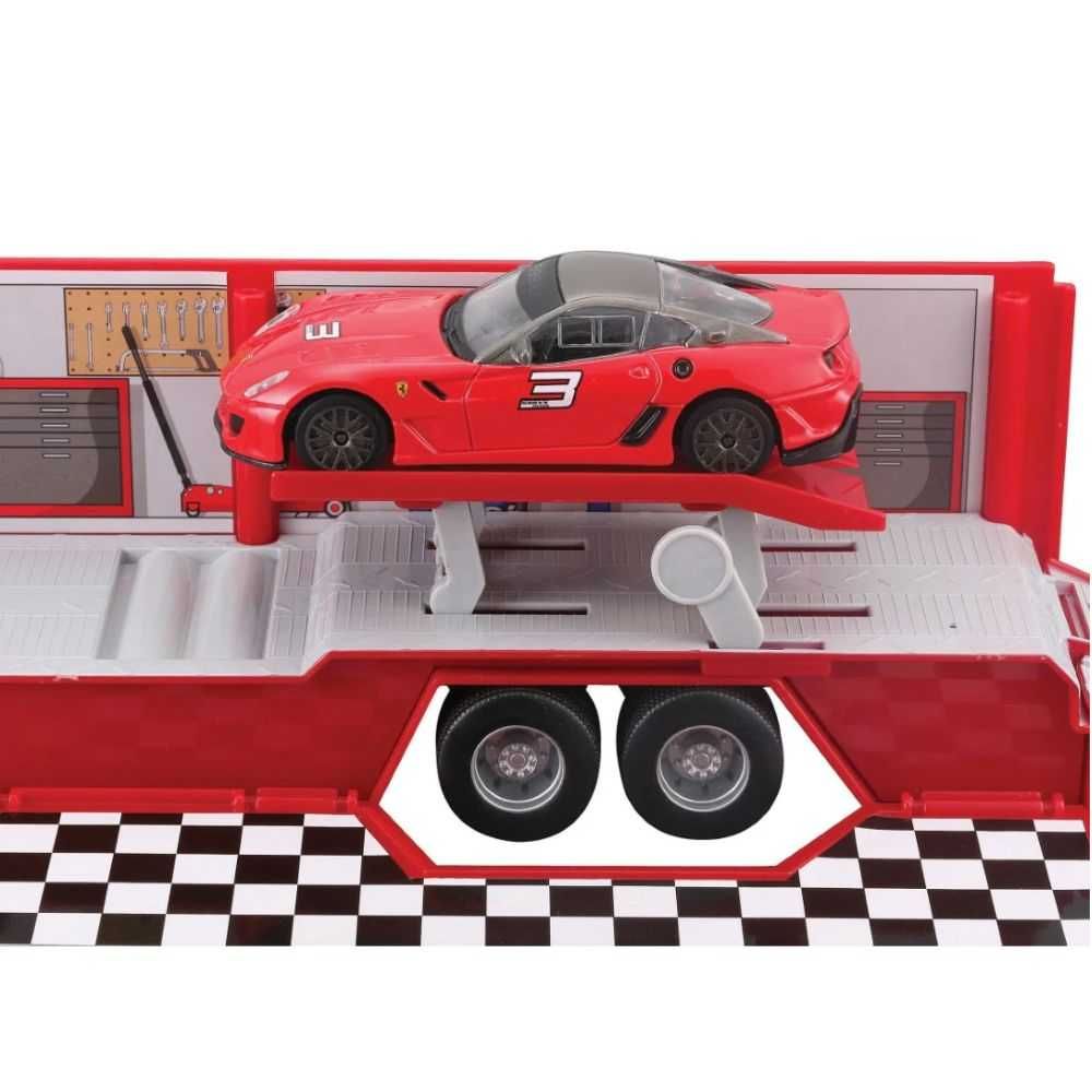 Bburago Ferrari камион с 1 бр. кола 1:43, автовоз Ферари