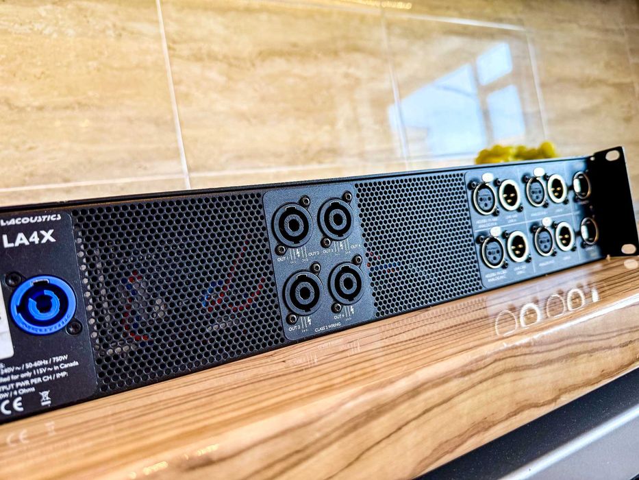 Amplificator 4 canale L'Acoustics LA4X, 4x1000W/8 Ohm,Ethernet,AES/EBU