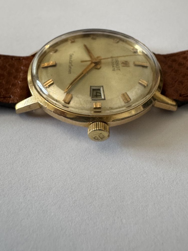 Ceas Tissot Visodate, mecanic swiss made. Palcat aur