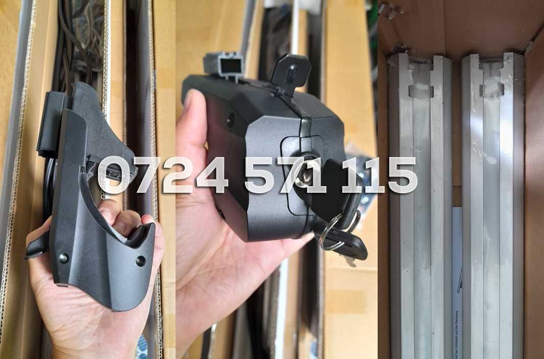 Bare transversale cu cheie, ALUMINIU, lungime: 120 cm