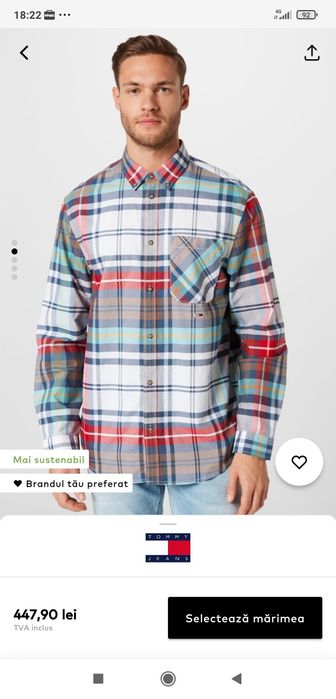Cămașă originala Tommy Jeans M/L