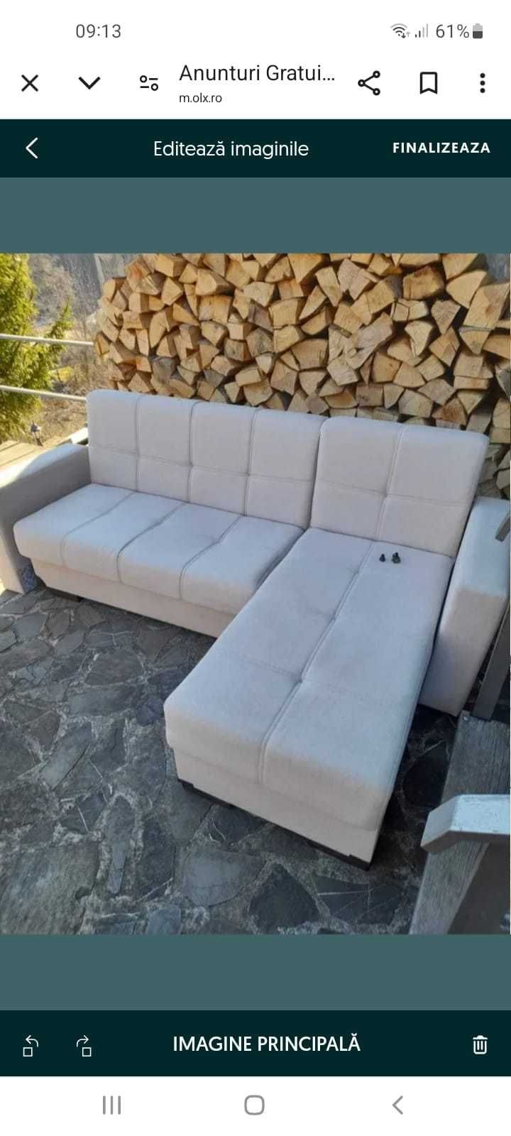 Canapea coltar extensibila