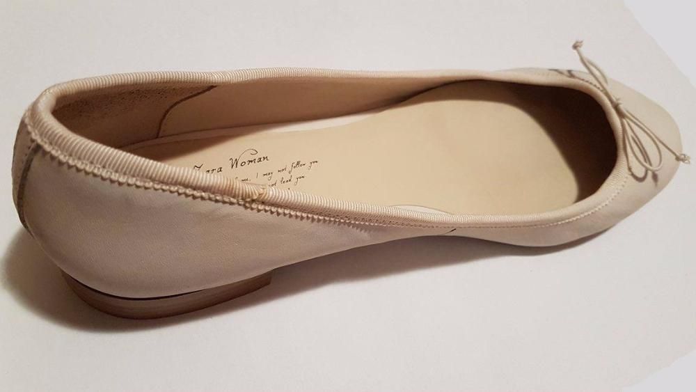 Balerini eleganți, culoarea crem, de la firma Zara Woman