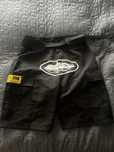 Corteiz alcatraz cargo shorts black