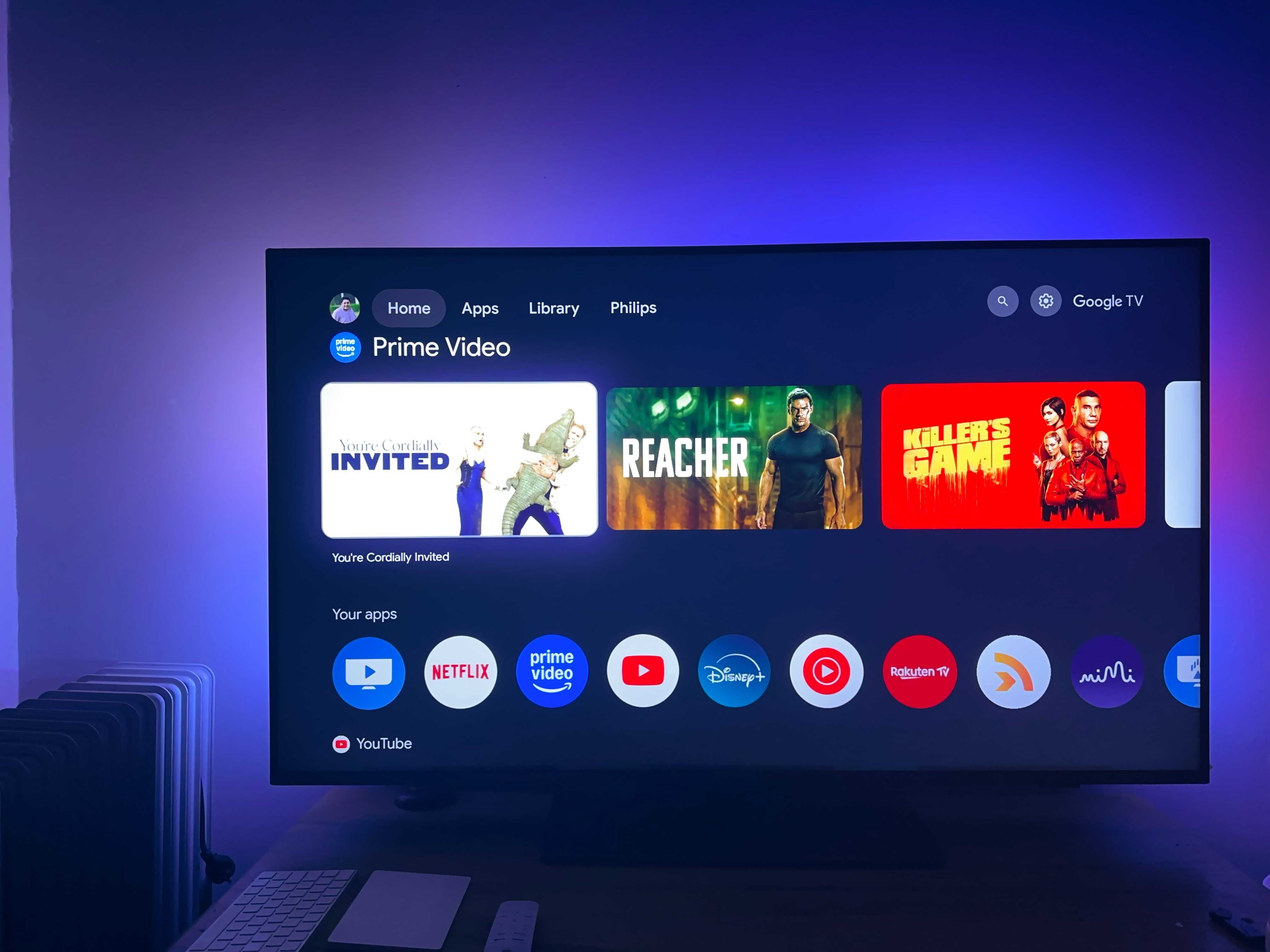 Philips 55" AMBILIGHT 4K Ultra HD TV (2023) – Като нов, с гаранция!