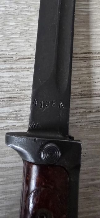 Baionetă Cehoslovacă Vz 58  model timpuriu, militar,  RARA