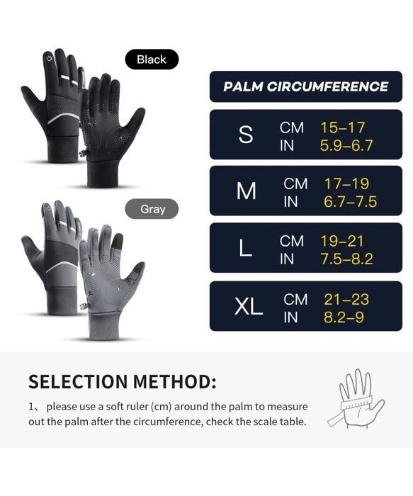 Manusi de iarna pt cliclism, ski, cu touchscreen, M, KynciLor