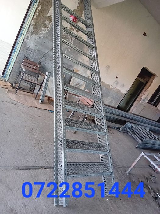 Scara metalica zincata 4mm 7m l