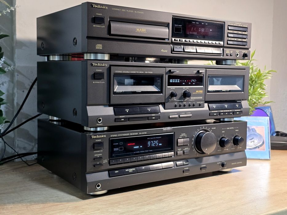 Linie audio TECHNICS, dublu deck, receiver ,cd player ,hifi vintage