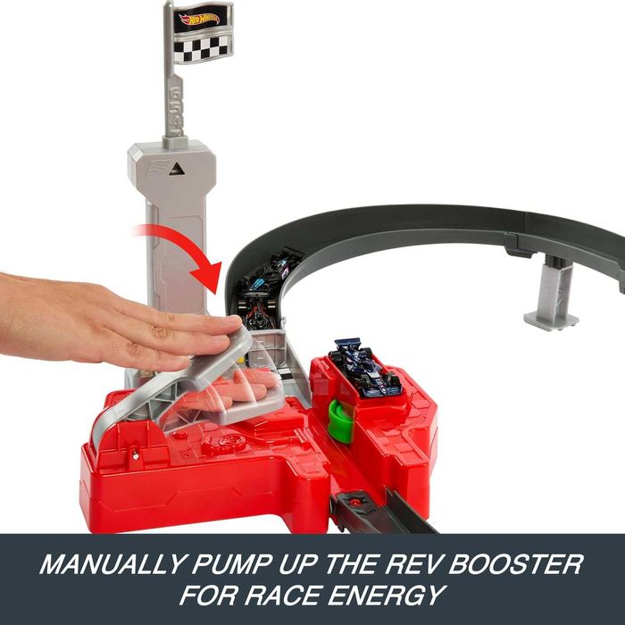 трек Hot Wheels Racing - Гоночная трасса Формулы-1 + 3 машины Хот Вилс