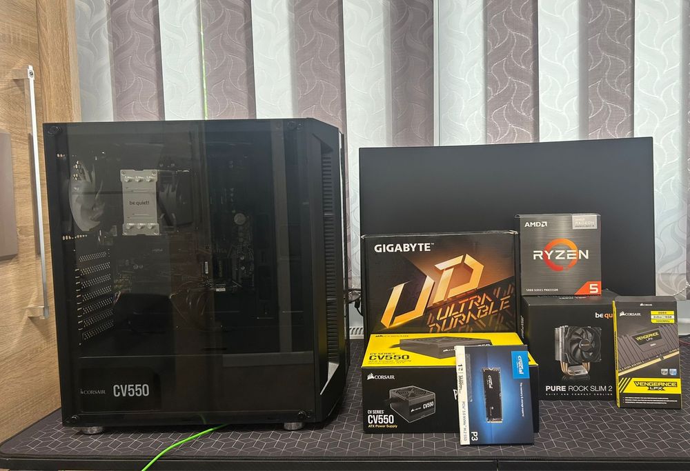PC RYZEN 5 5600G GTX 1050Ti 4gb