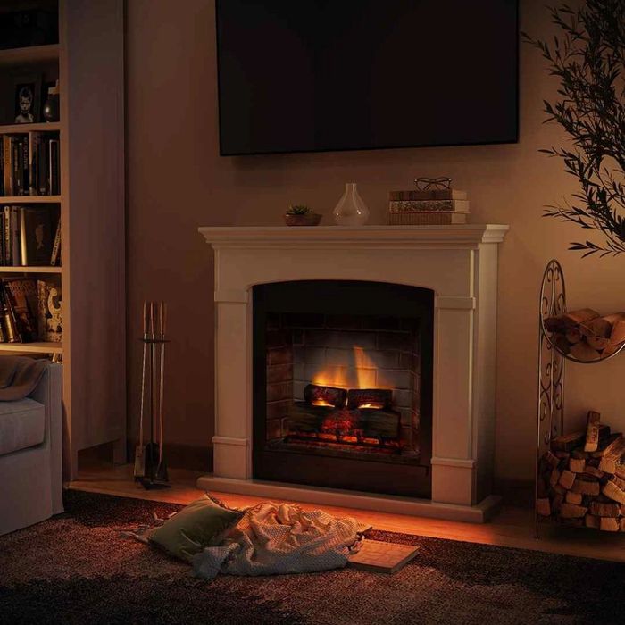 Helmi Light Beige semineu electric PowerFlame 2
