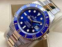 Rolex Submariner GOLD Silver/Black New Luxury & Automatic Edition