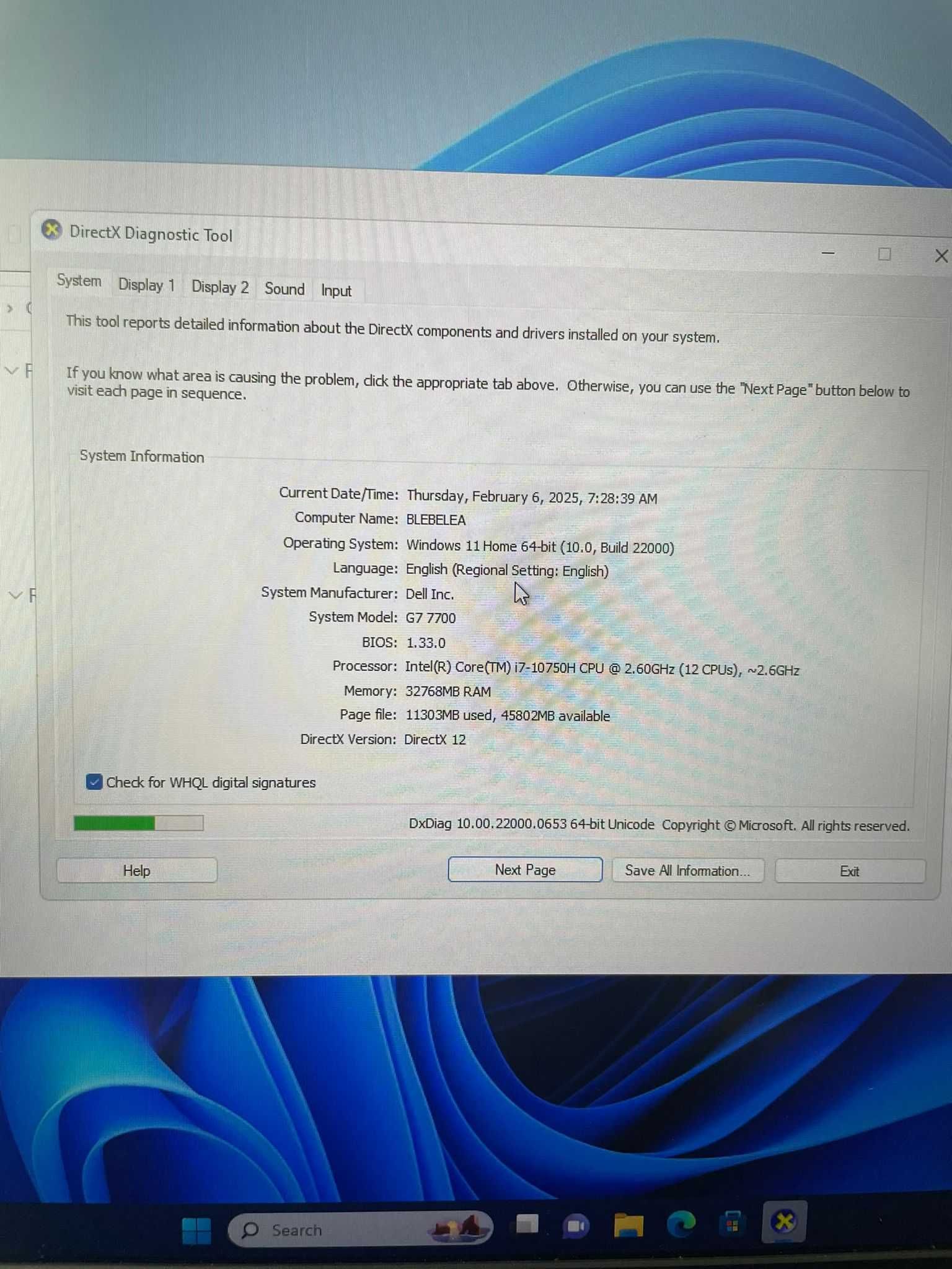 Laptop Dell G7 7700 - 17.3 - Intel Core i7 10th Gen - i7-10750H