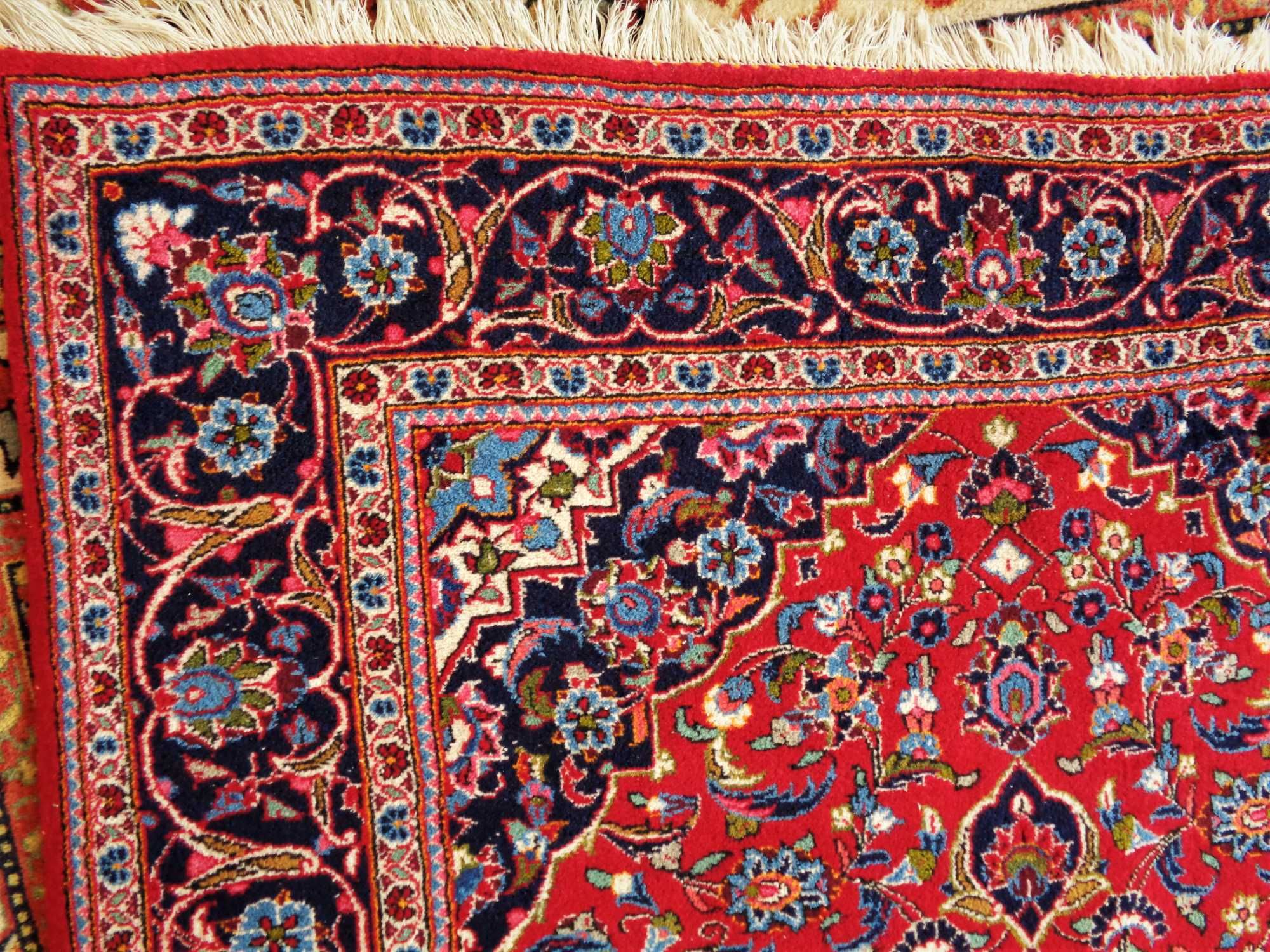 Covor persan (Iran) Keshan (Kashan) - manual, lana, 250x148cm