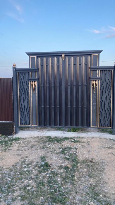 Кованые ворота с узорами на заказ