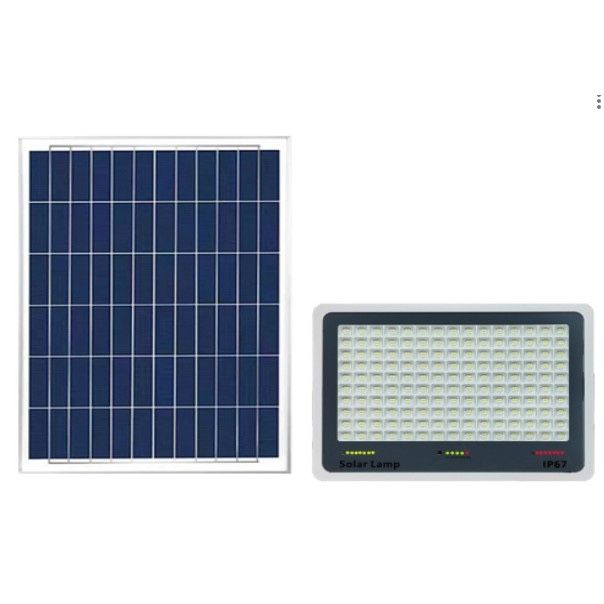 Proiector Led cu panou solar, senzori lumina, waterproof, 216 Led-uri