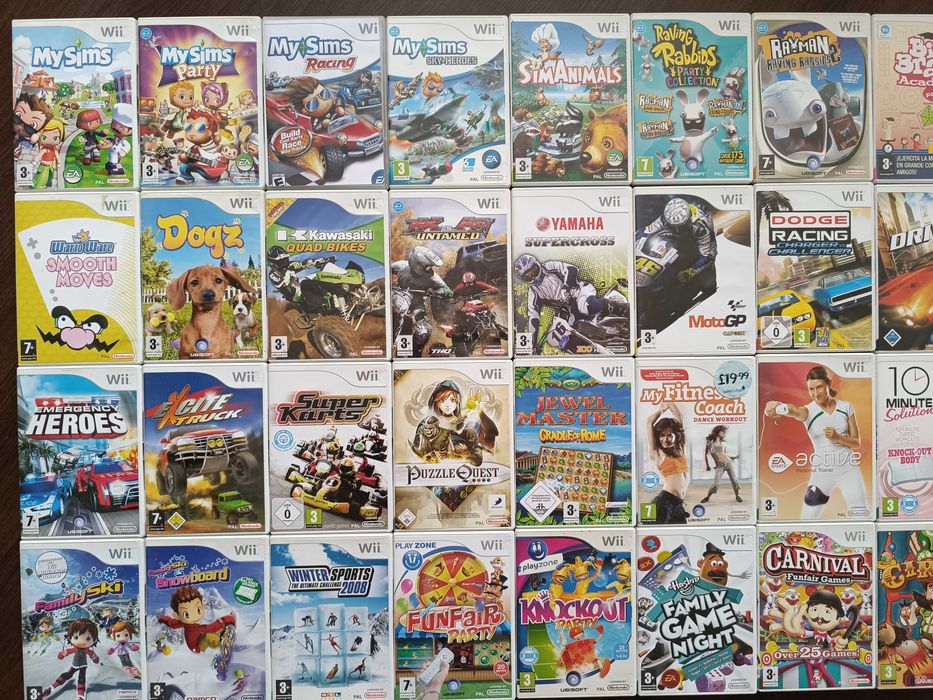 Wii Sports My Sims Call of Duty Disney Thor Medal of Honor Sponge Bob