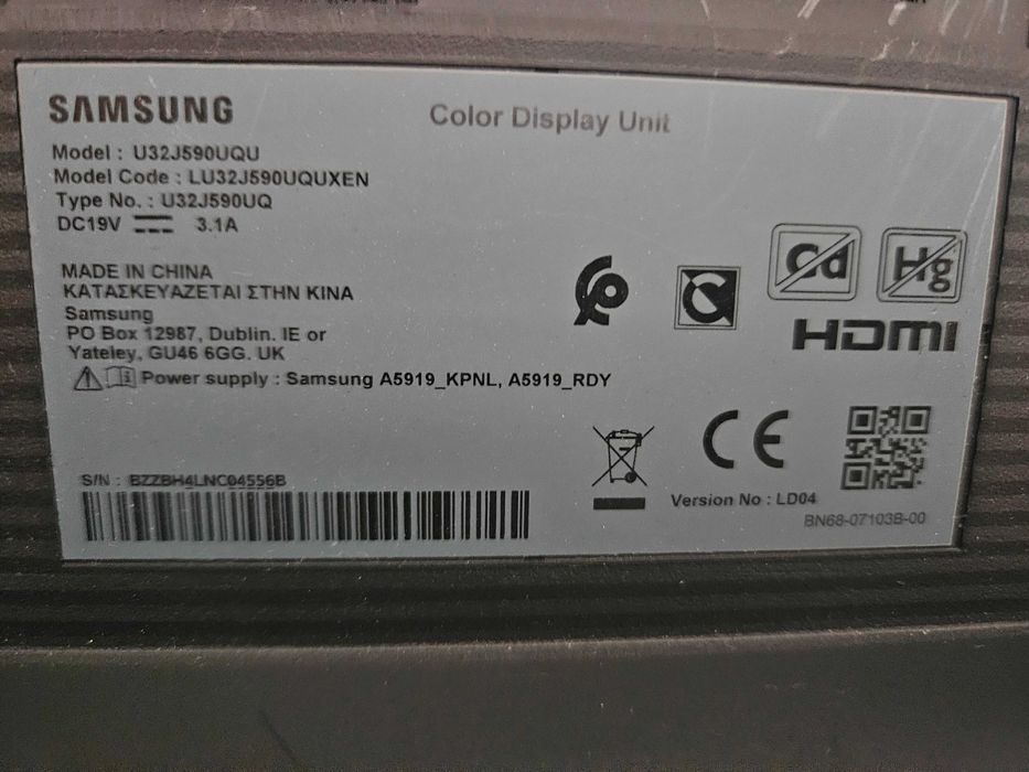 Monitor LED Samsung 31,5" - gaming&desktop