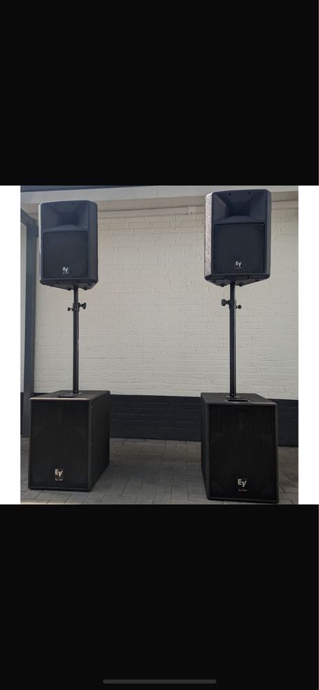 Boxe electrovoice sxa 360 , basi electrovoice sba760